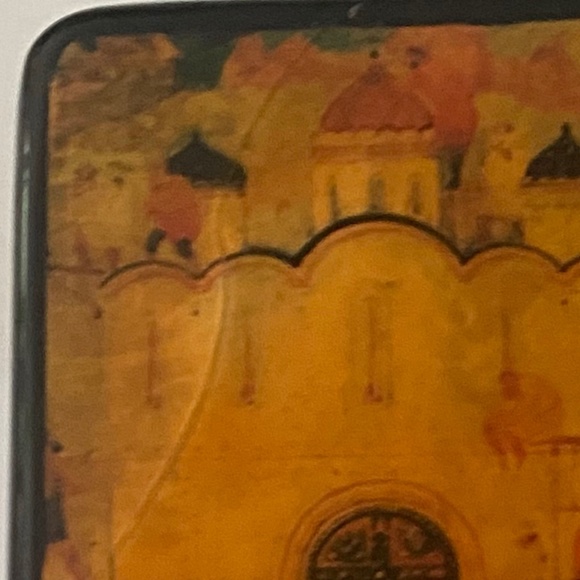 Vintage Russian Palekh Lacquer Box - Picture 6 of 6